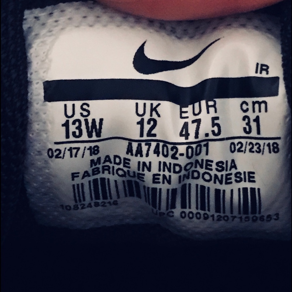 BNIB men’s Nike 13 EE - Picture 3 of 3